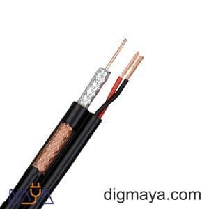 کابل RG59 ترکیبی وحدت شیلد cca برق مس (درجه دو)