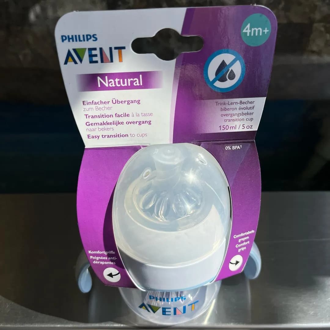 شیشه شیر دسته دار نچرال ۱۵۰ میل فیلیپس اونت Philips Avent — تصویر ۳