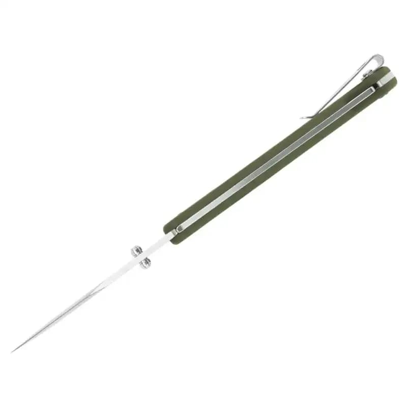 چاقوی جیبی باک مدل 110 اسلیم Buck 110 Slim رنگ سبز زیتونی — تصویر ۴