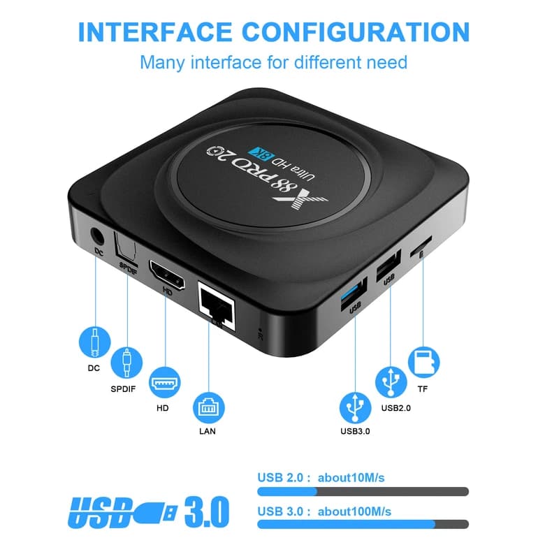 اندروید باکس مدل X88 PRO 20 — تصویر ۶