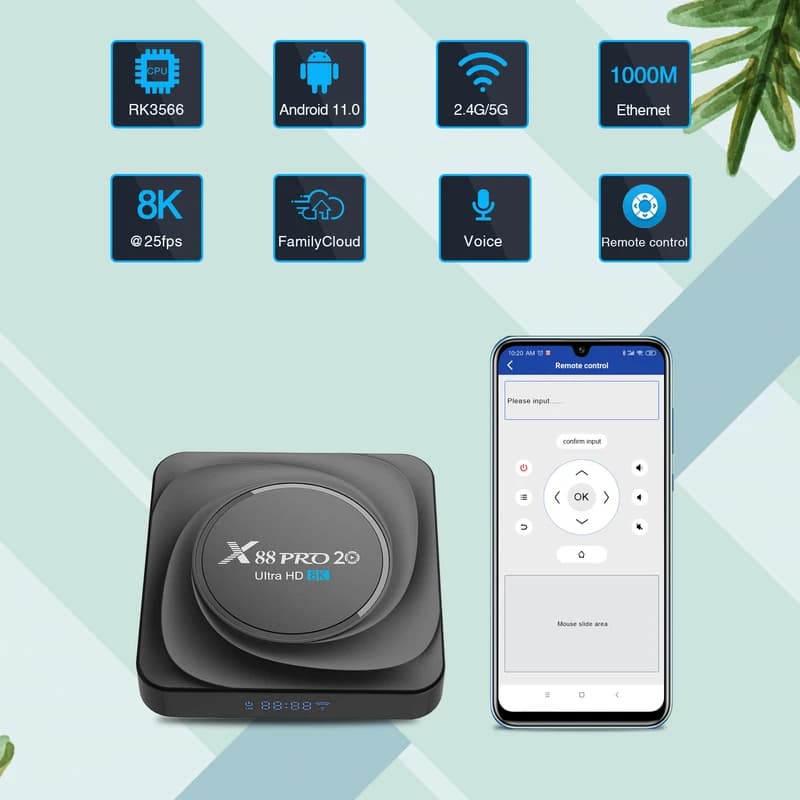 اندروید باکس مدل X88 PRO 20 — تصویر ۸