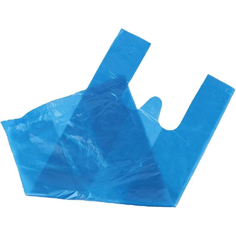 نایلون دسته دار شفاف آبی سایز 40*30 سانتی متر بسته 1 کیلویی — تصویر ۳