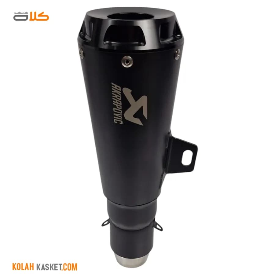 اگزوز قهرمانی موتور سیکلت AKRAPOVIC مشکی شیپوری AKR23 — تصویر ۲