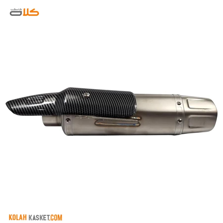 اگزوز موتور سیکلت قهرمانی AKRAPOVIC طوسی محافظ دار AKR07 — تصویر ۵