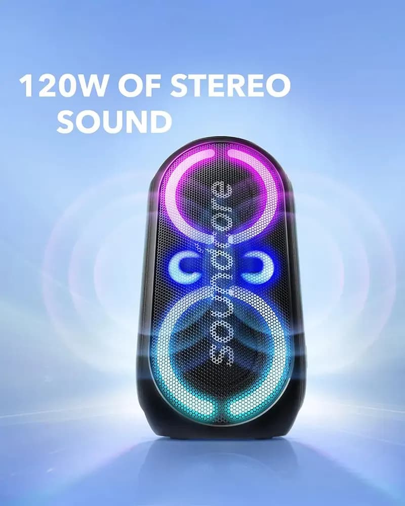 اسپیکر بلوتوثی 120 وات ساندکور انکر Soundcore Anker Rave Party 2 مدل A3399 — تصویر ۵