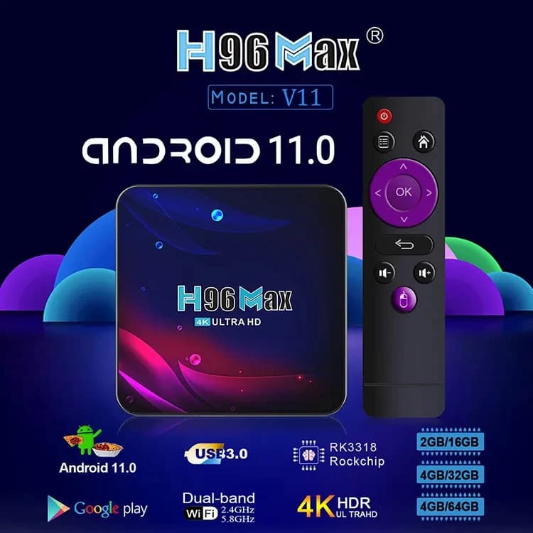 اندروید باکس اچ96 مدل Max Version 11 — تصویر ۹