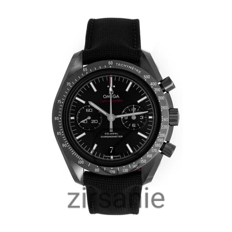 ساعت مچی امگا اسپید مستر بند برزنتی Omega Speedmaster Full Black