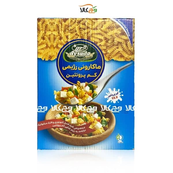 ماکارونی رژیمی کم پروتئین پیچی (فنیل کوتونوری) آی سودا – 400 گرمی