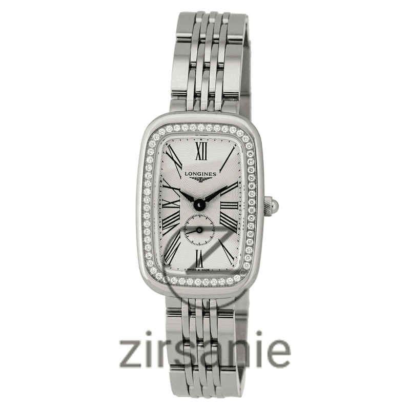 ساعت مچی زنانه لونژین نگین دار Longines Equestrian Steel Diamonds Silver White