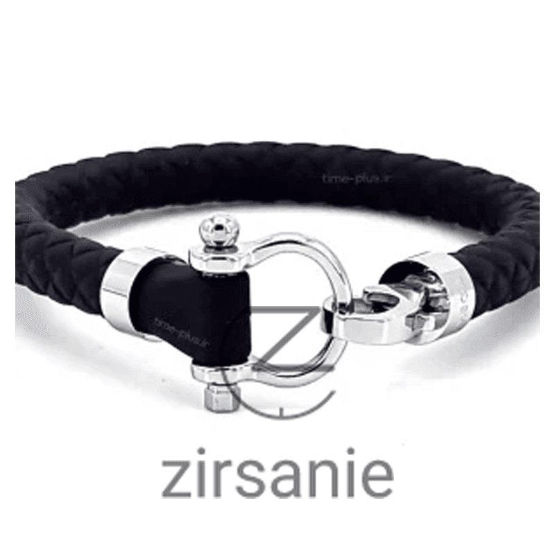دستبند امگا مشکی Omega Bracelet Black
