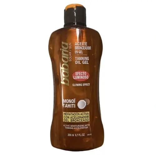 روغن برنزه کننده باباریا Babaria Glow _ Effect Tanning Oil اکلیلی با حجم 200 میل — تصویر ۲