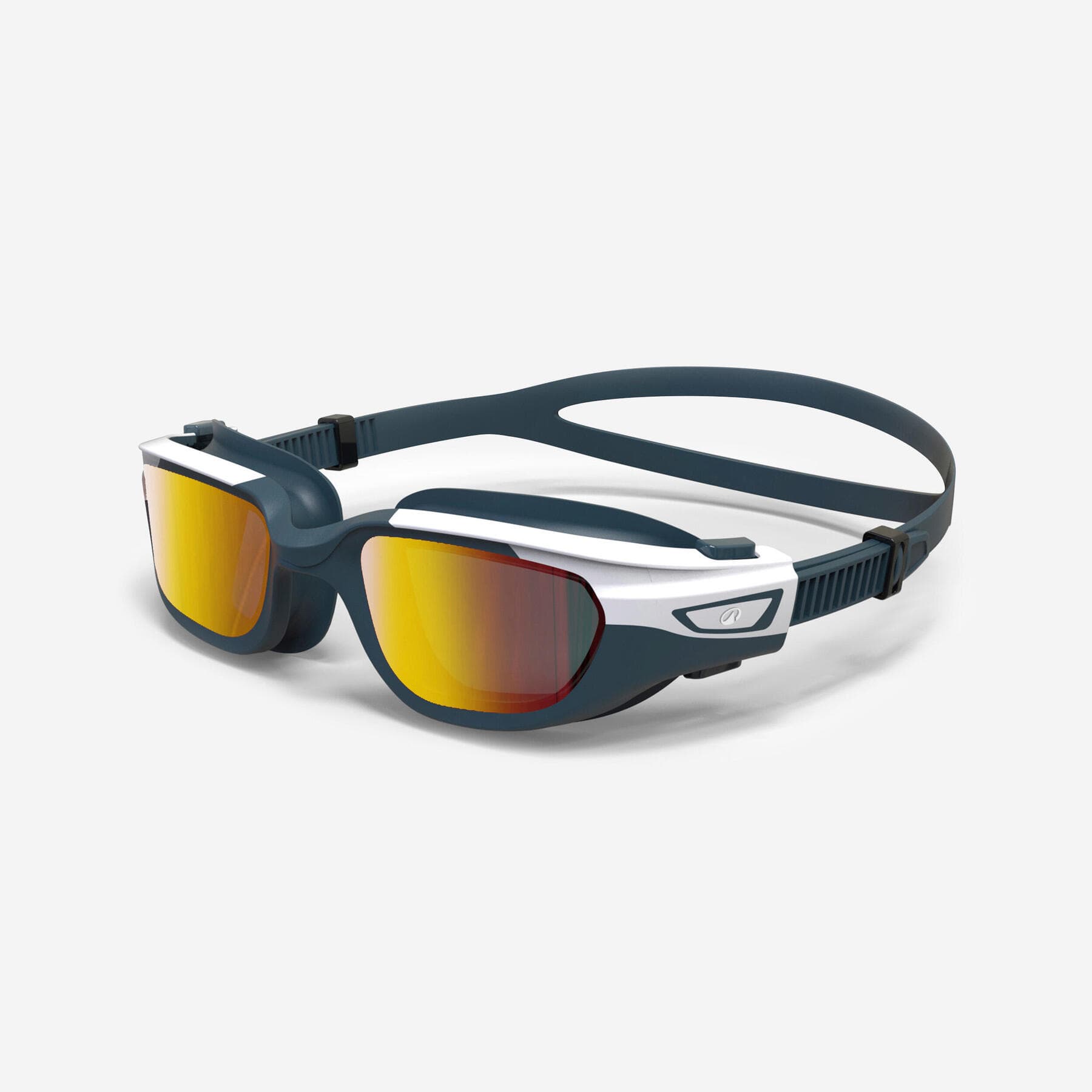 عینک شنا نابایجی – دکتلون Nabaiji Swimming Goggles – Small Size – Blue/Orange – Mirrored Glass – Spirit