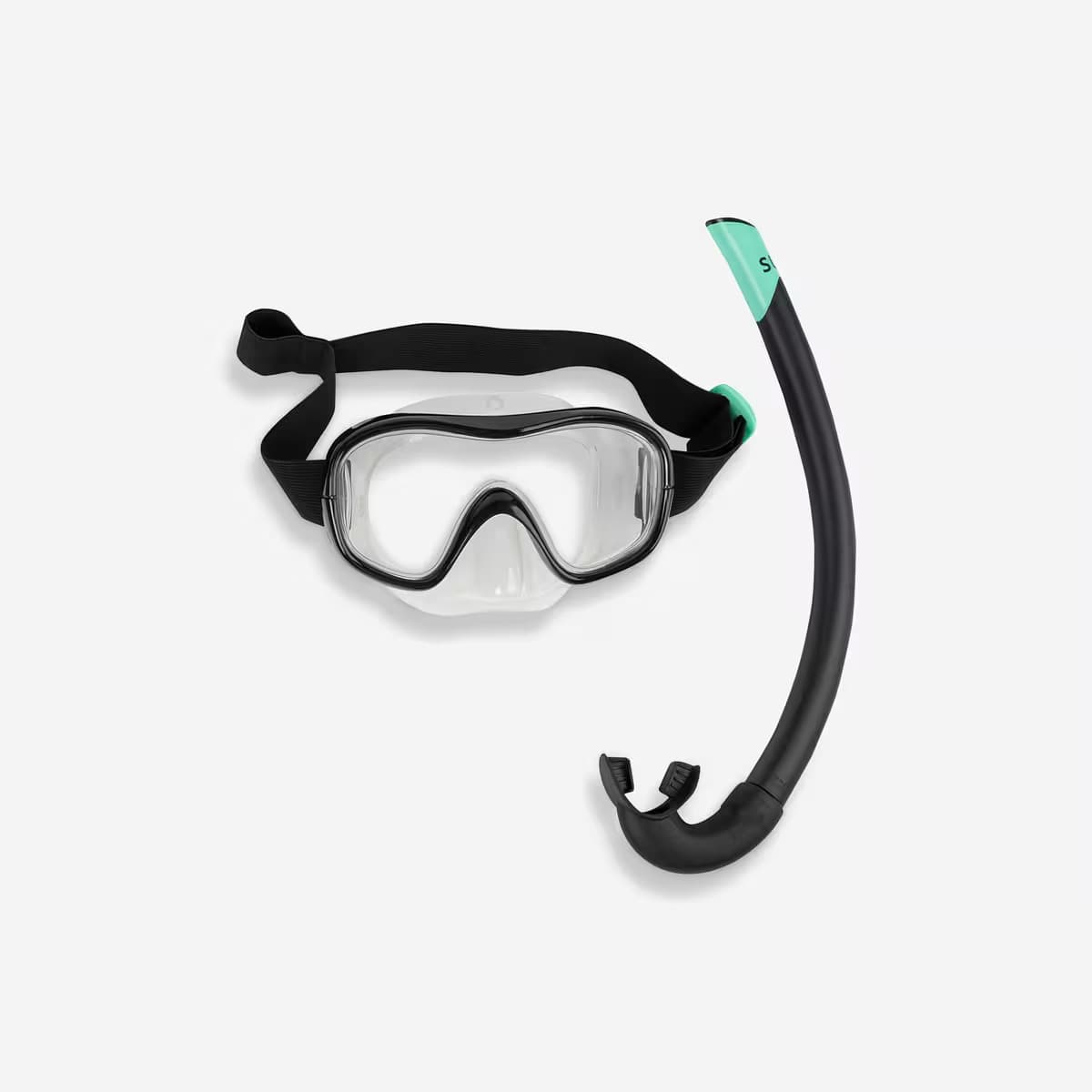 اسنورکل و ماسک غواصی سوبا – دکتلون (سوبِآ) Subea Adult Snorkel Mask Set – Black- Large – 100
