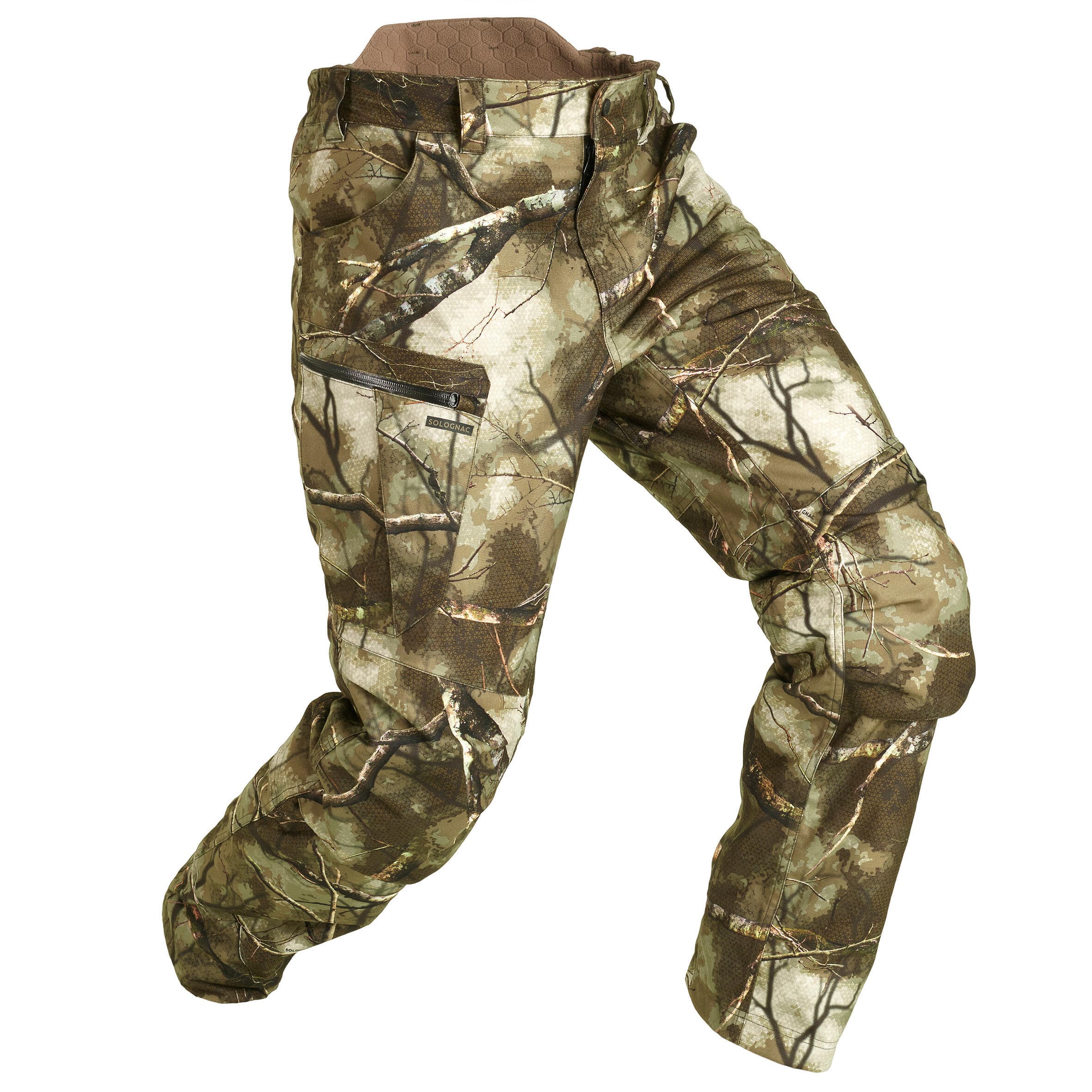 شلوار شکار سولوگناک طرح استتار (پیش خرید) Solognac Men’s Waterproof Outdoor Trousers – Hunting and Nature Watching – Treemetic 500 — تصویر ۳