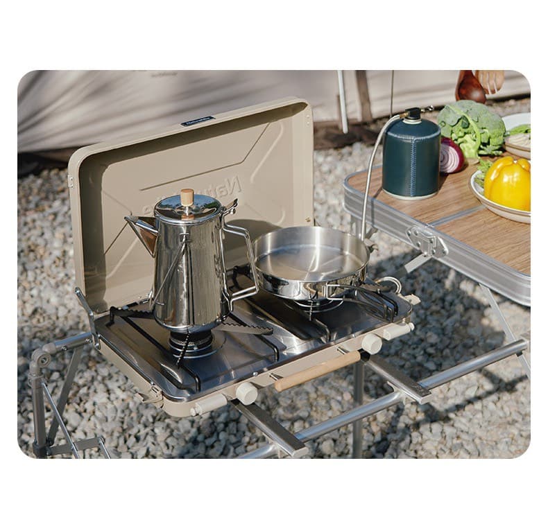 اجاق گاز نیچرهایک – دو شعله Naturehike Double Burner Folding Gas Stove – CNH22CJ046 — تصویر ۵