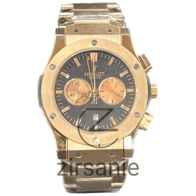ساعت مچی مردانه هابلوت کرنوگراف کلاسیک Hublot Chronograph Classic Rosegold Black