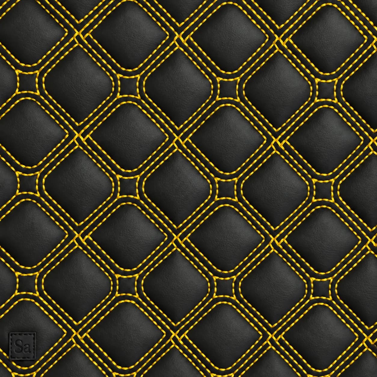 چرم PVC گلدوزی سهبعدی نقشینه سارووان – کد E-L-14 — تصویر ۳