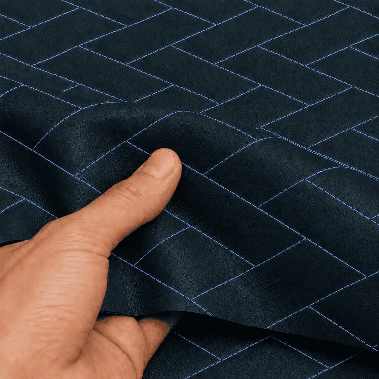 چرم PVC گلدوزی سهبعدی حصیری سارووان – کد E-L-۱0