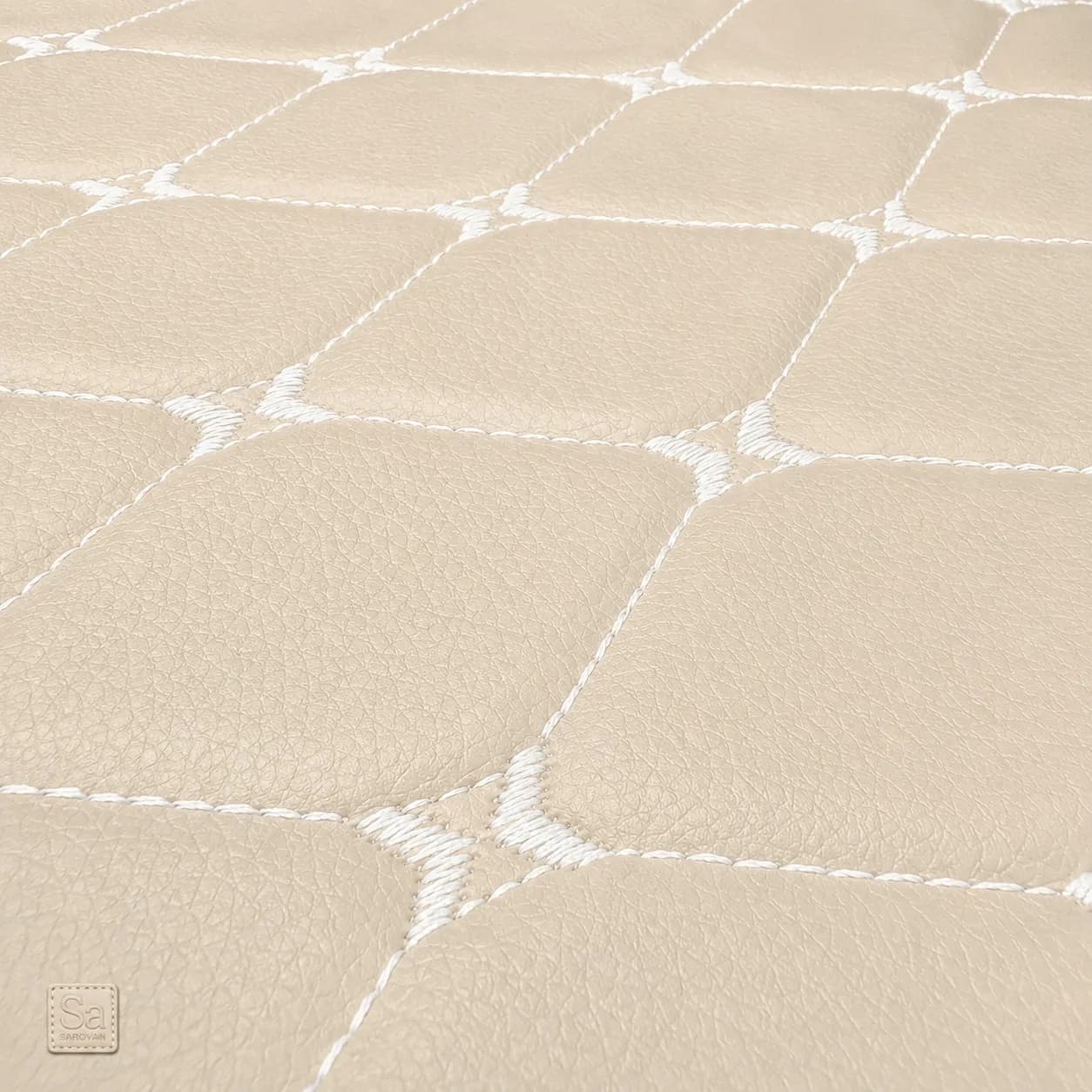 چرم PVC گلدوزی سهبعدی پاپیونی سارووان – کد E-L-۳۷ — تصویر ۶