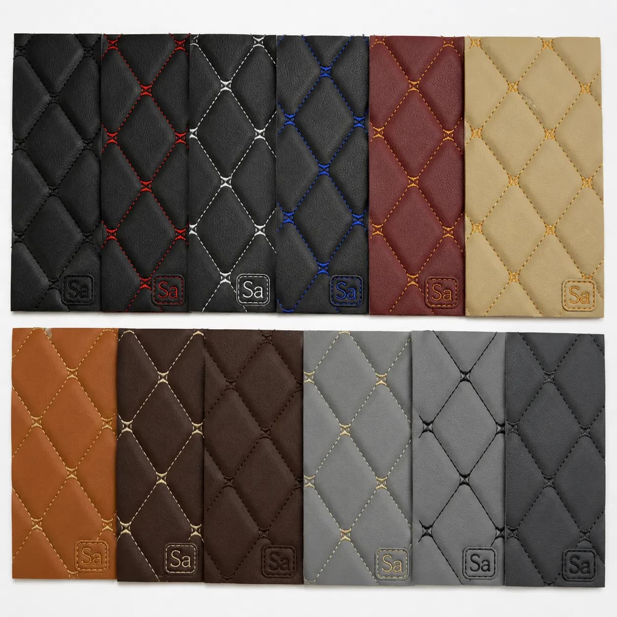 چرم PVC گلدوزی سهبعدی پاپیونی سارووان – کد E-L-۳۷ — تصویر ۲