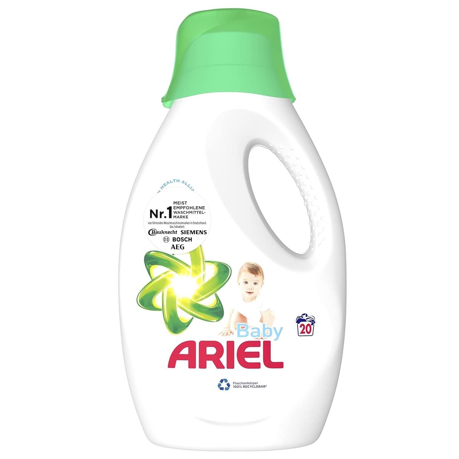 مایع لباسشویی مخصوص پوست حساس کودک آریل Ariel Baby حجم 1000 میل