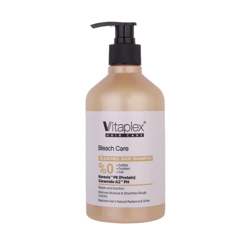 شامپو مناسب موهای دکلره شده ویتاپلکس 500 میلی لیتر Vitaplex Bleach Care Hair Shampoo 500 ml