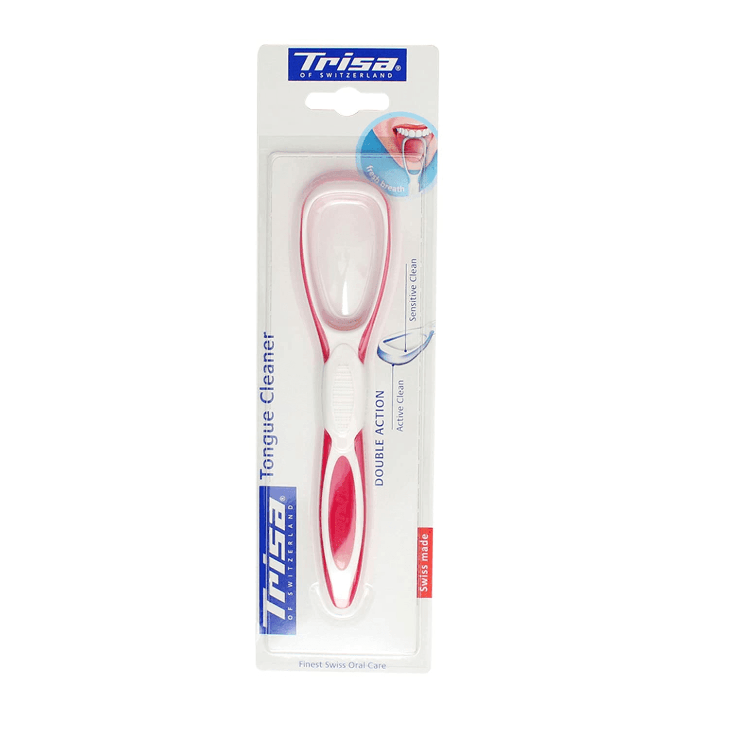 زبان پاک کن دو کاره تریزا Trisa Double Action Tongue Cleaner بسته یک عددی — تصویر ۵