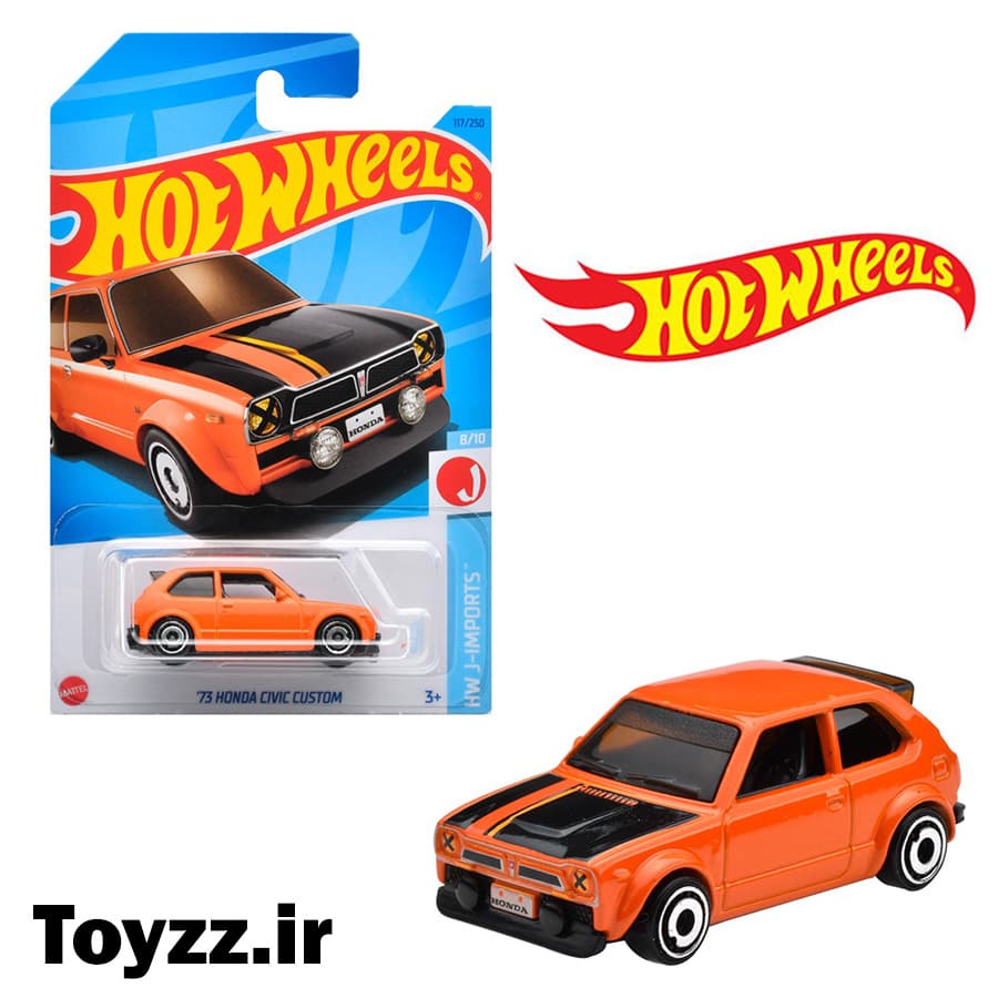 ماکت ماشین هات ویلز هوندا سیویک 73 HONDA CIVIC CUSTOM — تصویر ۳