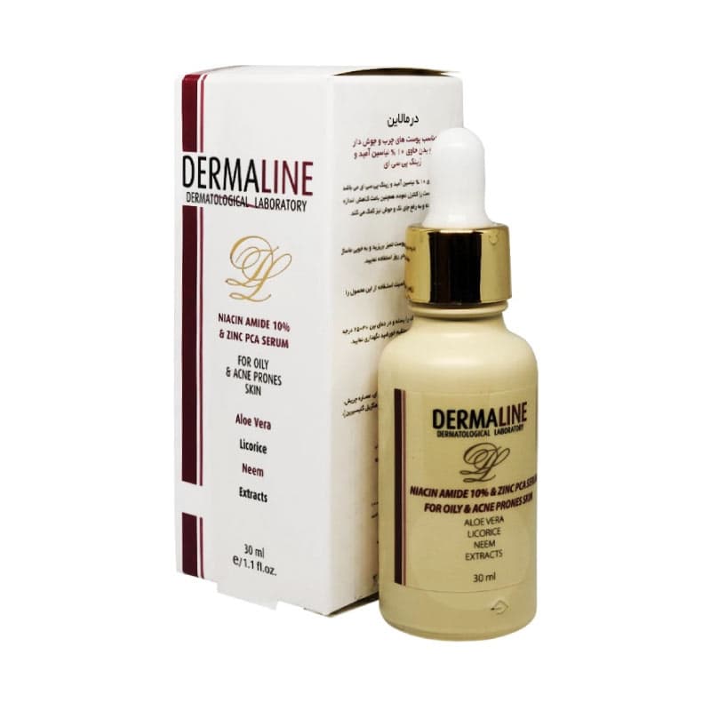 سرم نیاسین آمید اسید 10% درمالاین Serum Niacin Amide 10% Dermaline
