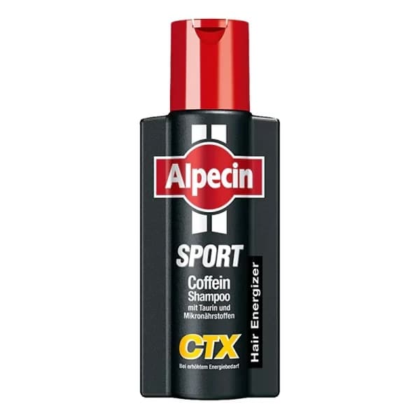 شامپو انرژی دهنده و تقویت کننده کافئین آلپسین Alpecin Sport CTX حجم 250 میل