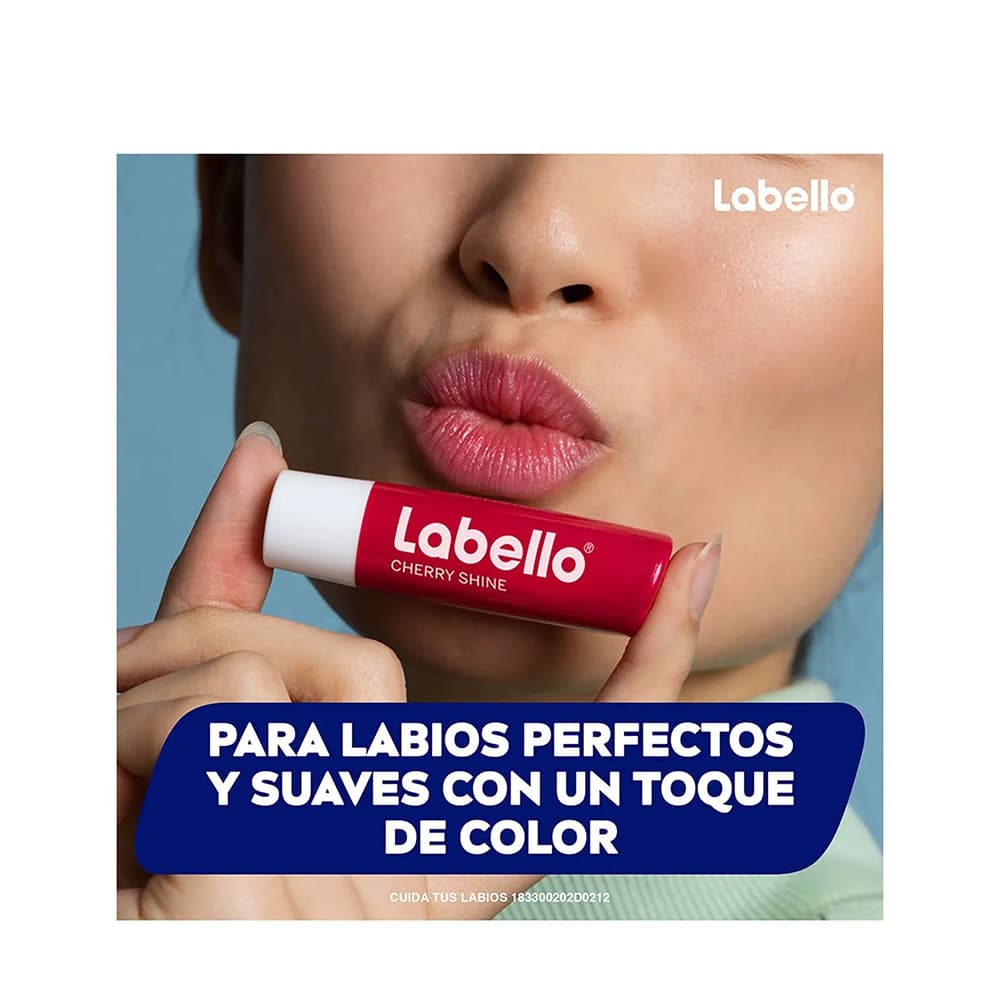 بالم لب گیلاس قرمز لابلو Labello Cherry Shin حجم 4.8 گرم — تصویر ۴