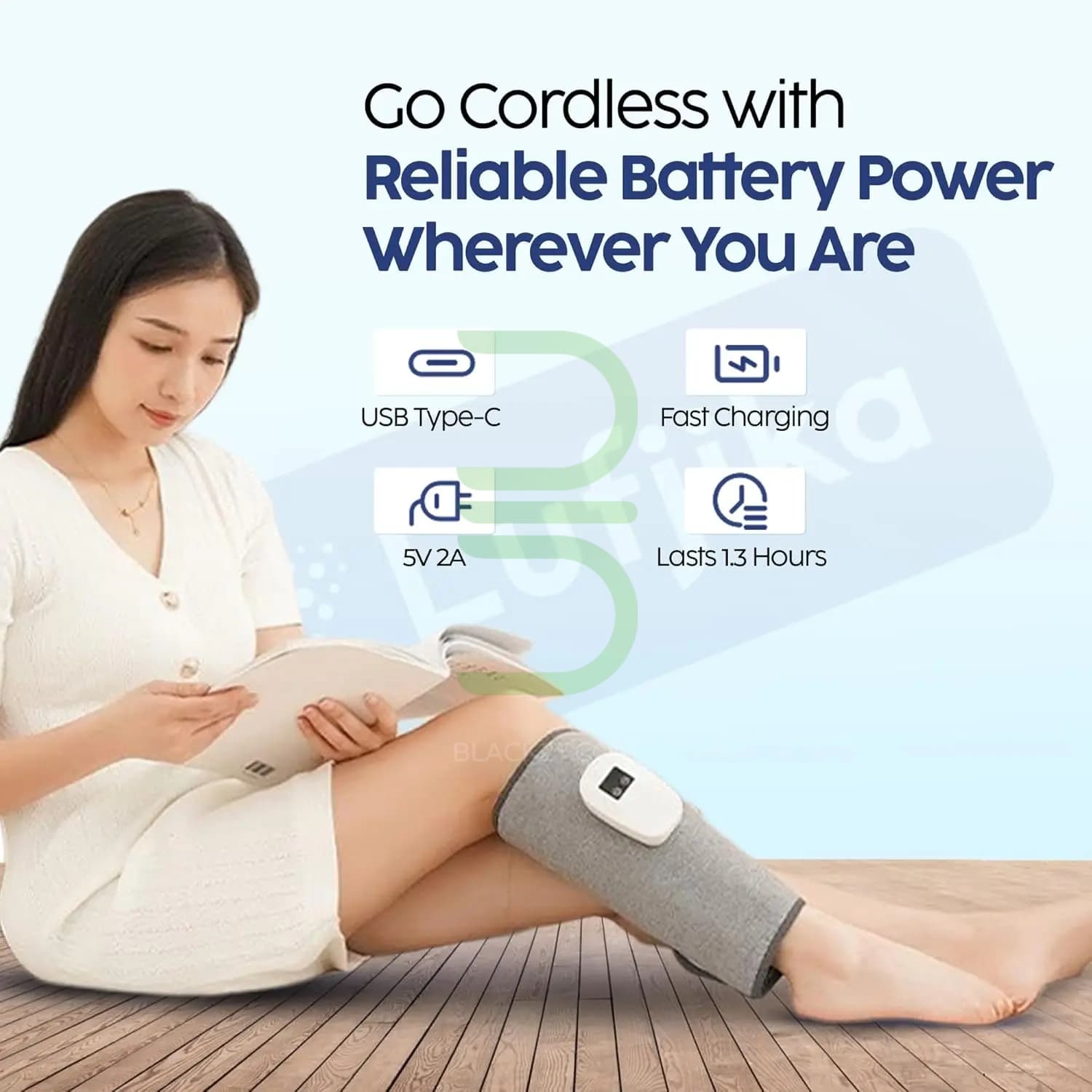 ماساژور هوشمند قابل حمل ساق پا portable smart leg massager — تصویر ۸