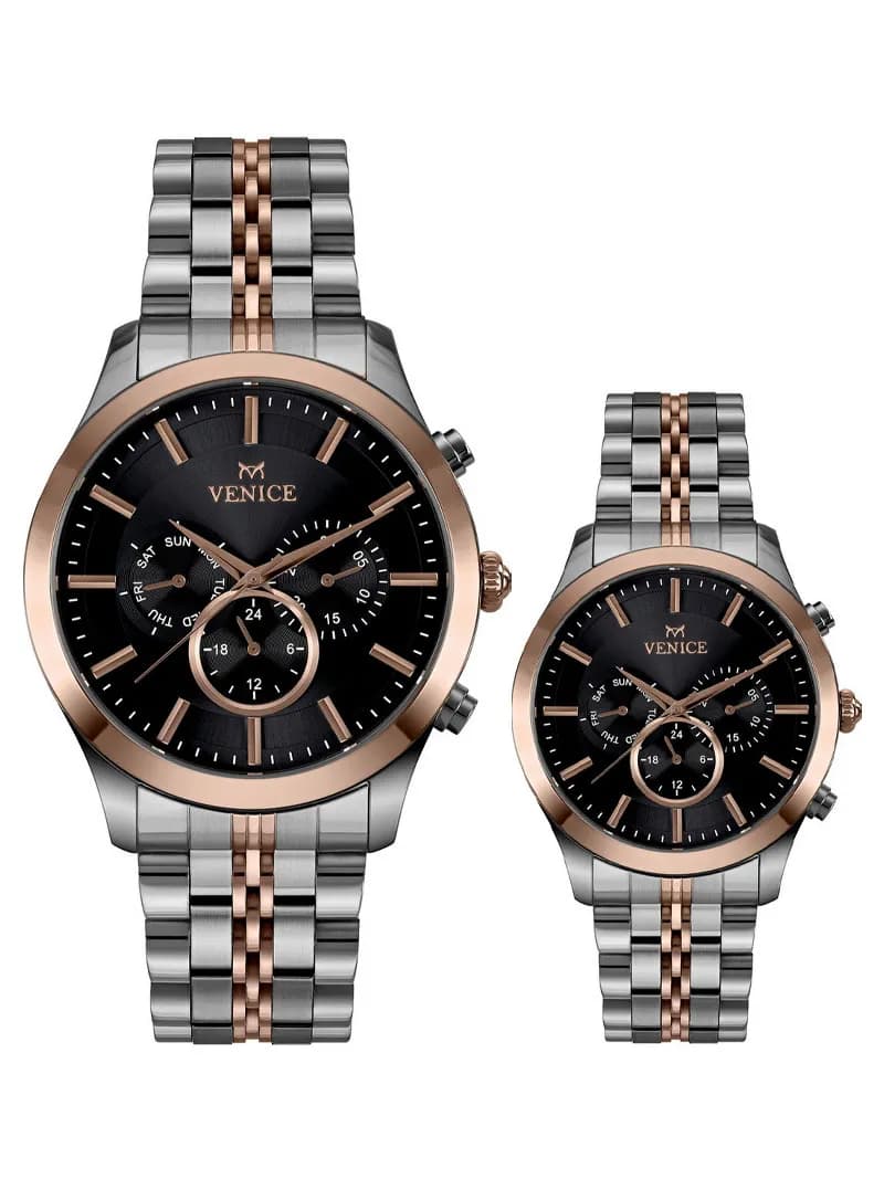 ساعت ونیز فول دیت ست Venice FullDate V80126-1