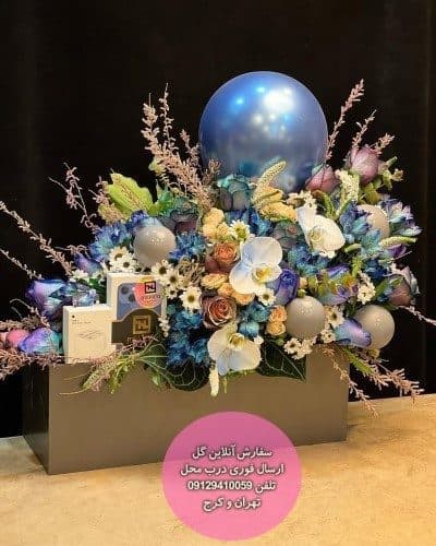 سفارش گل همراه با کیک تولد سونیک