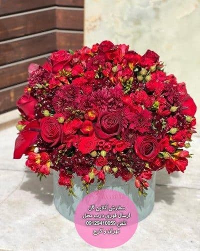 سفارش گل همراه با کیک تولد فوتبالی