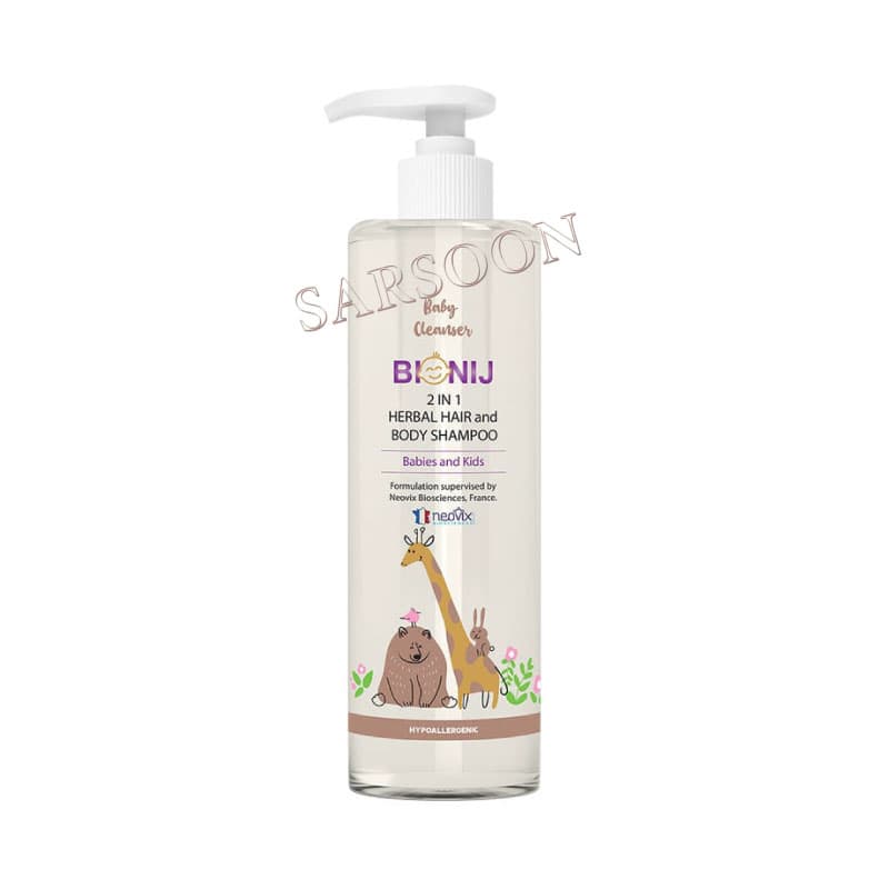 شامپو سر و بدن گیاهی بیونیج-نوزادان و کودکان 500میلی لیتر Herbal Hair & Body Shampoo Bionij-Babies & Kids