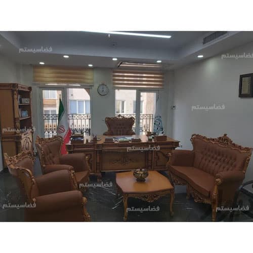 میز مدیریت شاهنشاهی کد 170 برند فضاسیستم — تصویر ۷