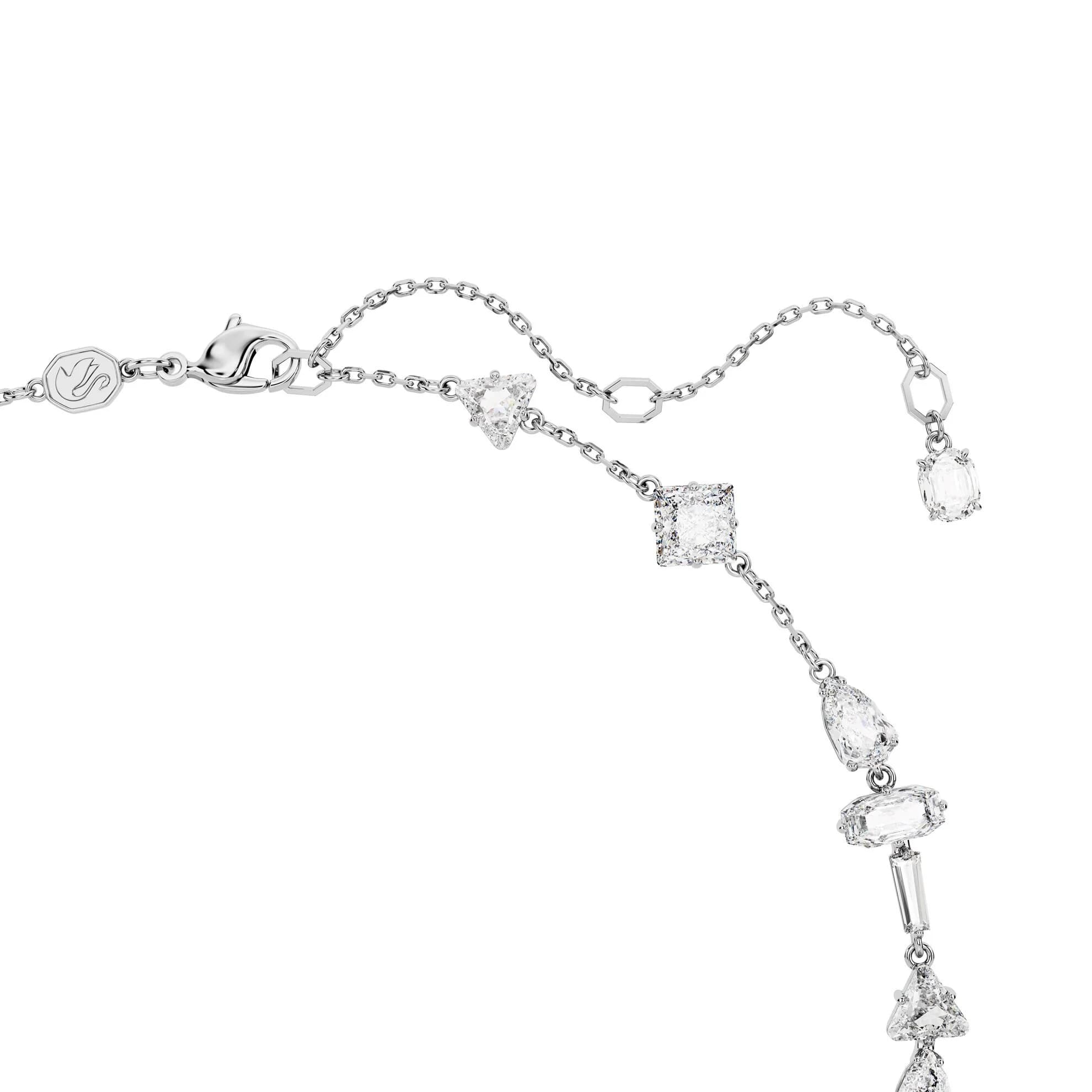 گردنبند سفید سواروسکی اورجینال Swarovski Mesmera Y-Kolye 5661520 — تصویر ۲