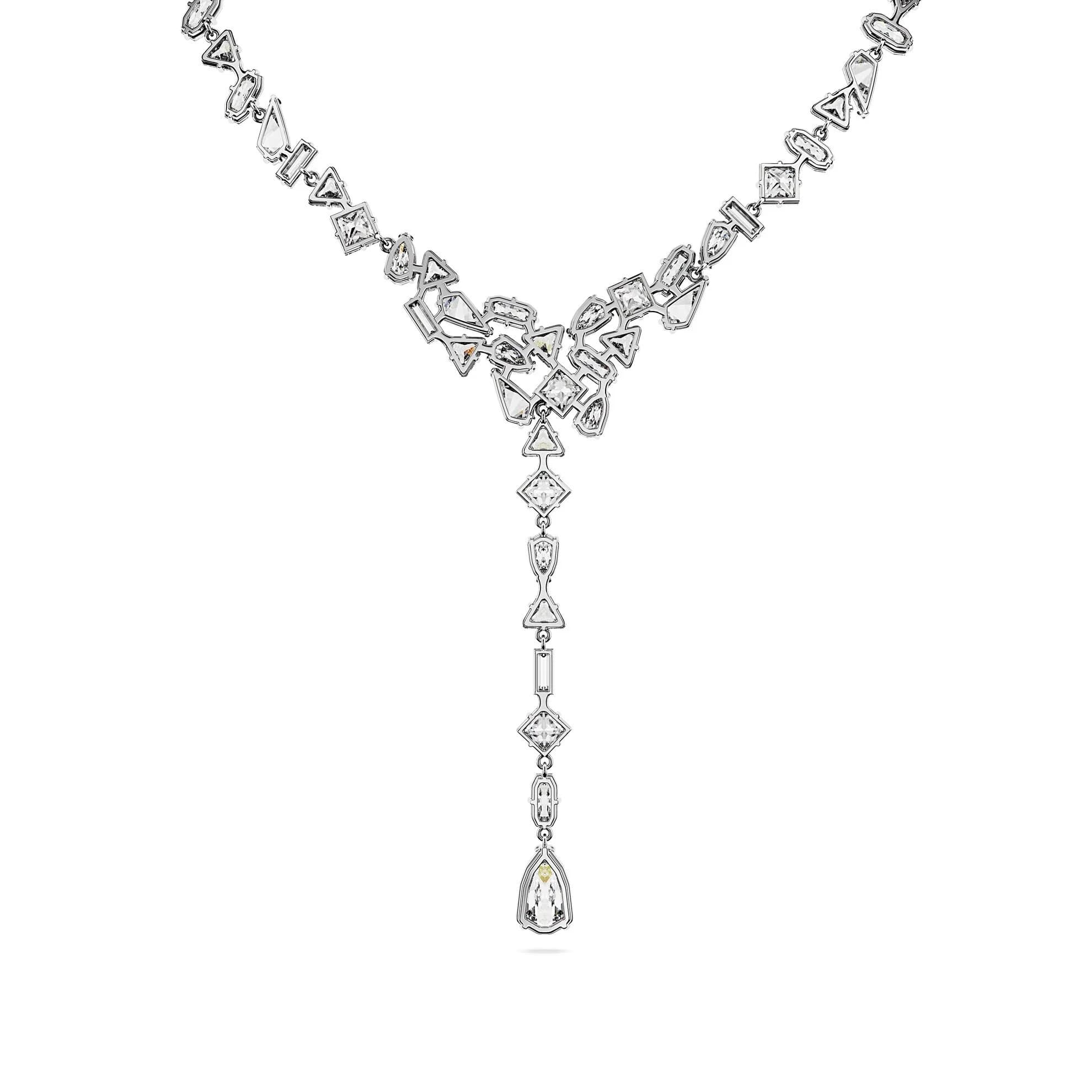 گردنبند سفید سواروسکی اورجینال Swarovski Mesmera Y-Kolye 5661520 — تصویر ۴