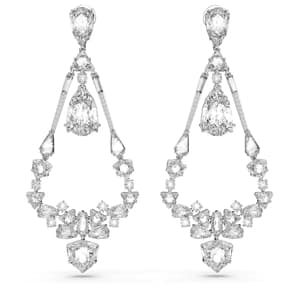 گوشواره سفید سواروسکی اورجینال Swarovski Mesmera Klipsli Küpeler 5665827
