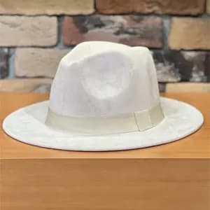 کلاه شاپوی فدورا نبوک طوسی ماماسورباتیMamasorbatti Fedora Nabuk Grey 226850838 — تصویر ۲