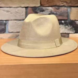 کلاه شاپوی فدورا نبوک بژ ماماسورباتیMamasorbatti Fedora Nabuk Beige 1101764