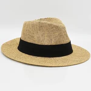 کلاه شاپوی پاناما حصیری کولاKulla Wicker Panama Dark Beige TXE9CEF60B539