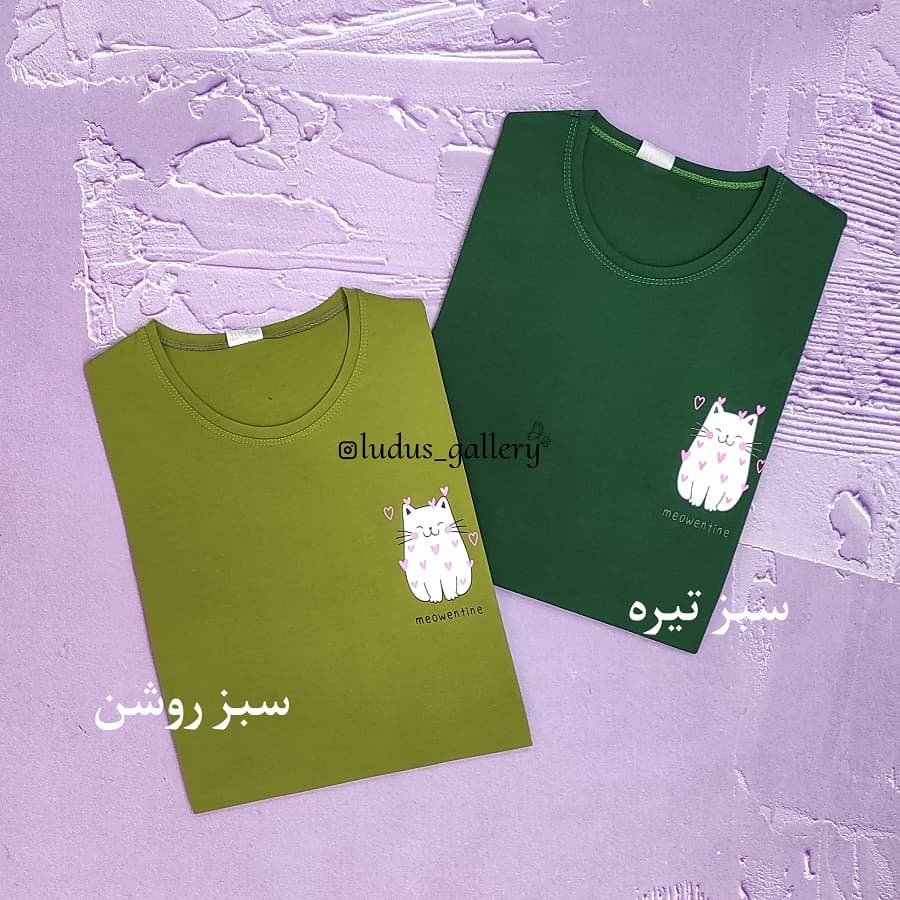 تیشرت زنانه طرح meow — تصویر ۶