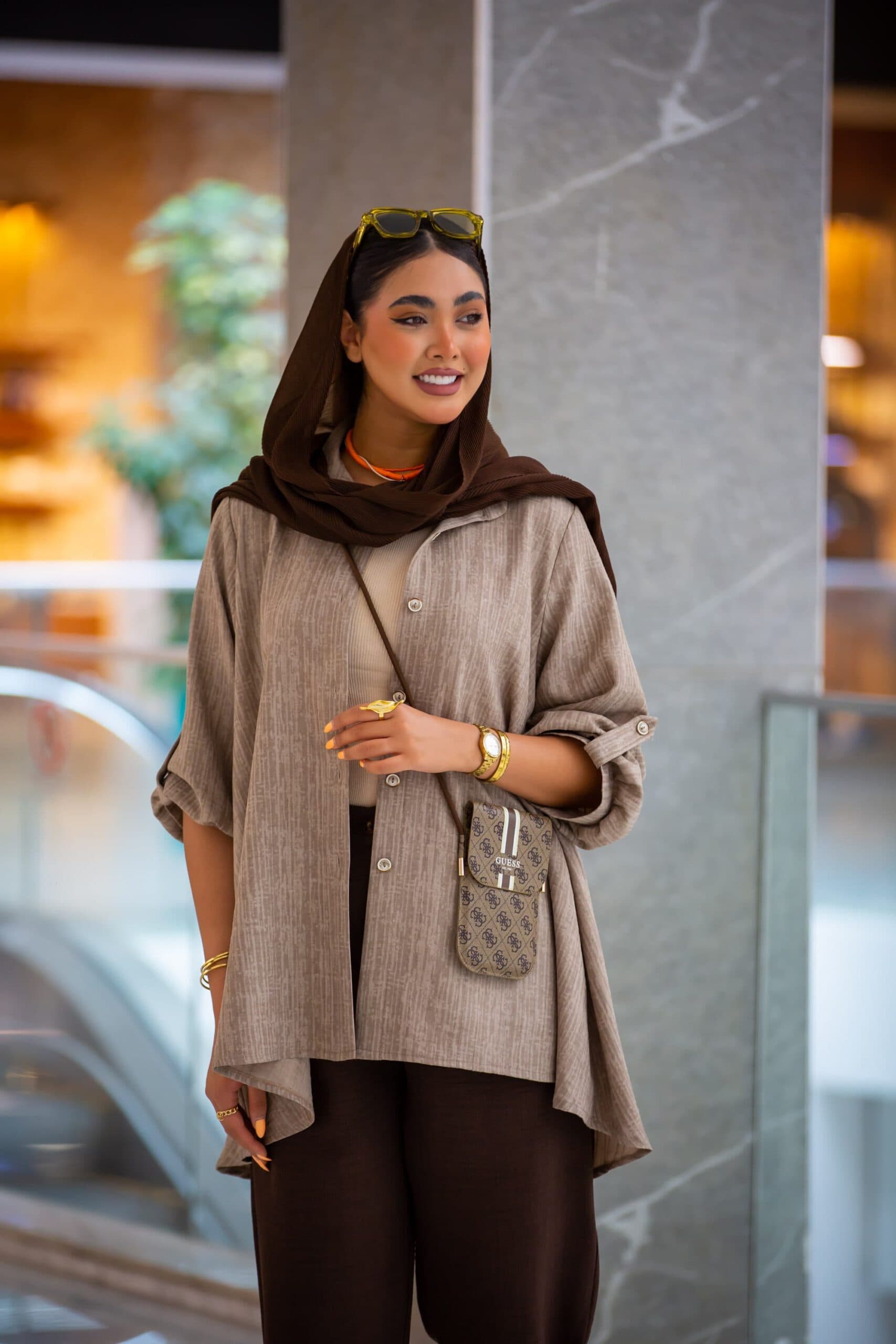 مانتو کلوش یقه مردانه خطی