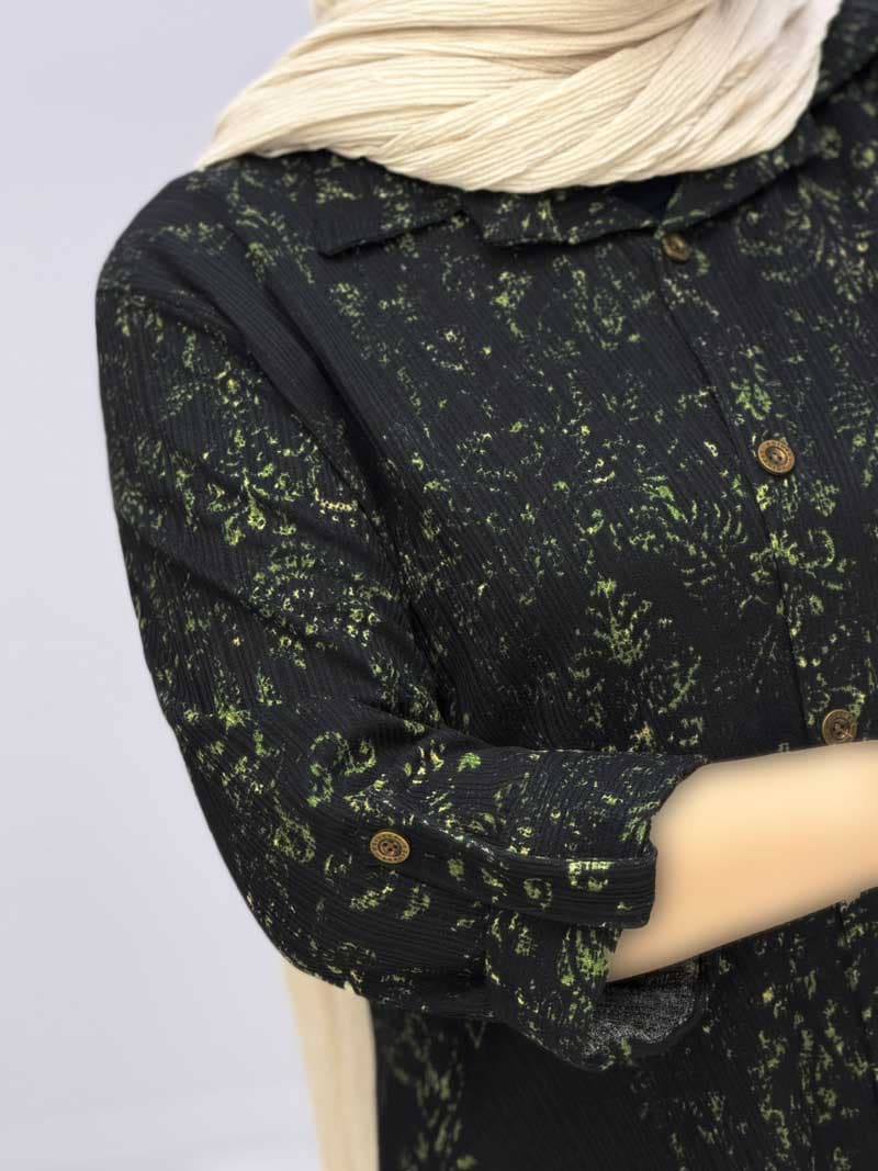 شومیز مانتویی کریشه آدینه کد 93503214 — تصویر ۳