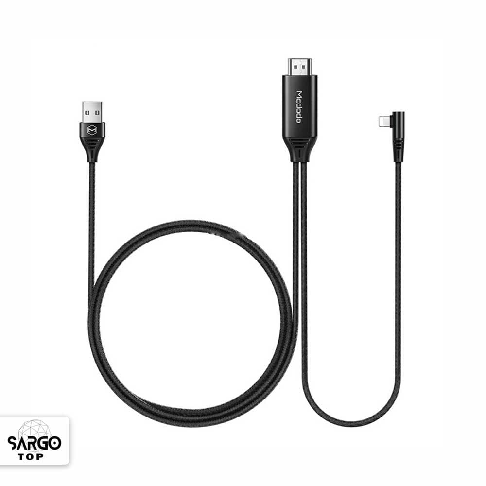 کابل تبدیل لایتنینگ به HDMI 4K مک دودو (Mcdodo) مدل CA-6400 مشکی 200 سانتیمتر