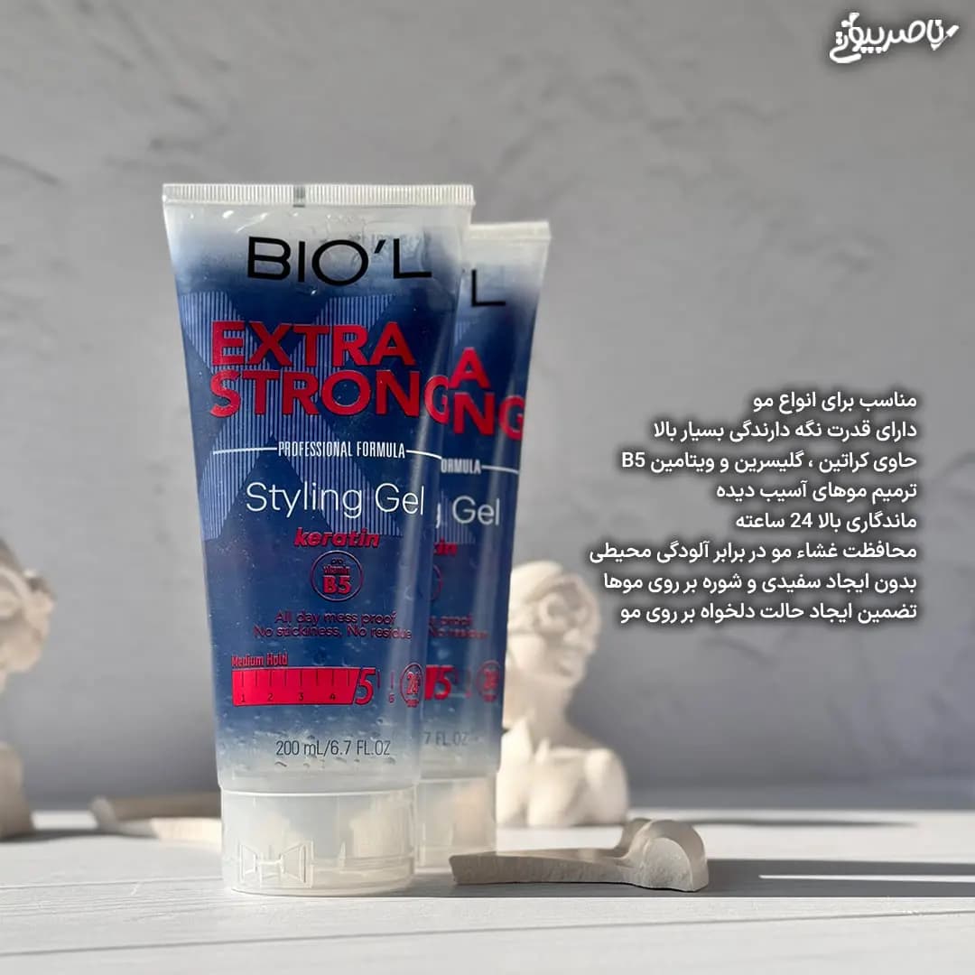 ژل مو تیوپی بیول مدل EXTRA STRONG — تصویر ۳
