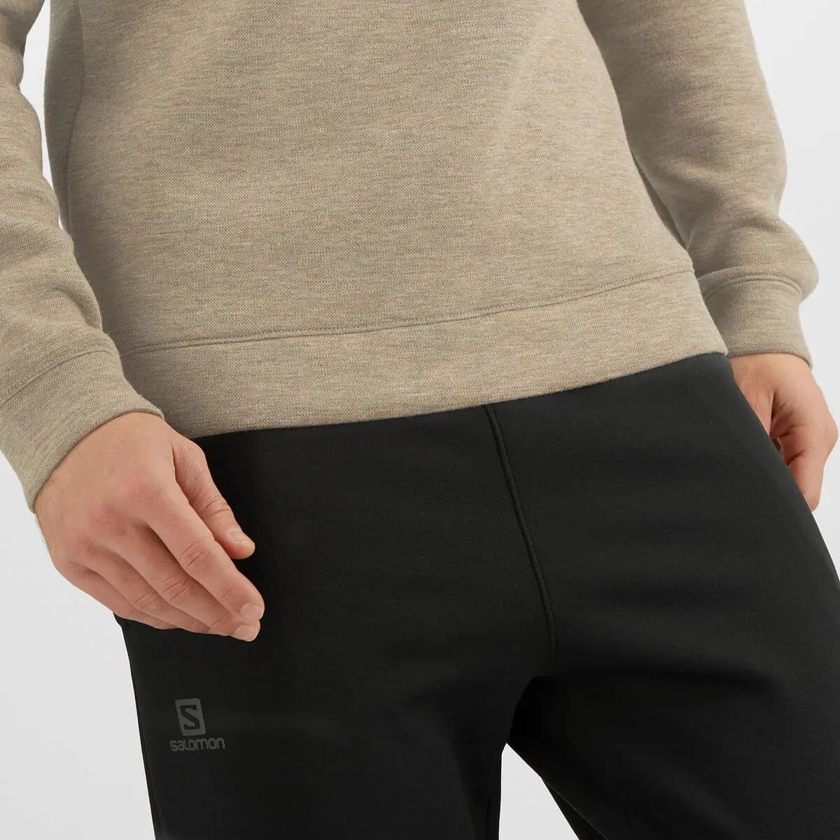 بلوز زمستانی سالامون / SALOMON – مدل Sight Crewneck / خاکی — تصویر ۴