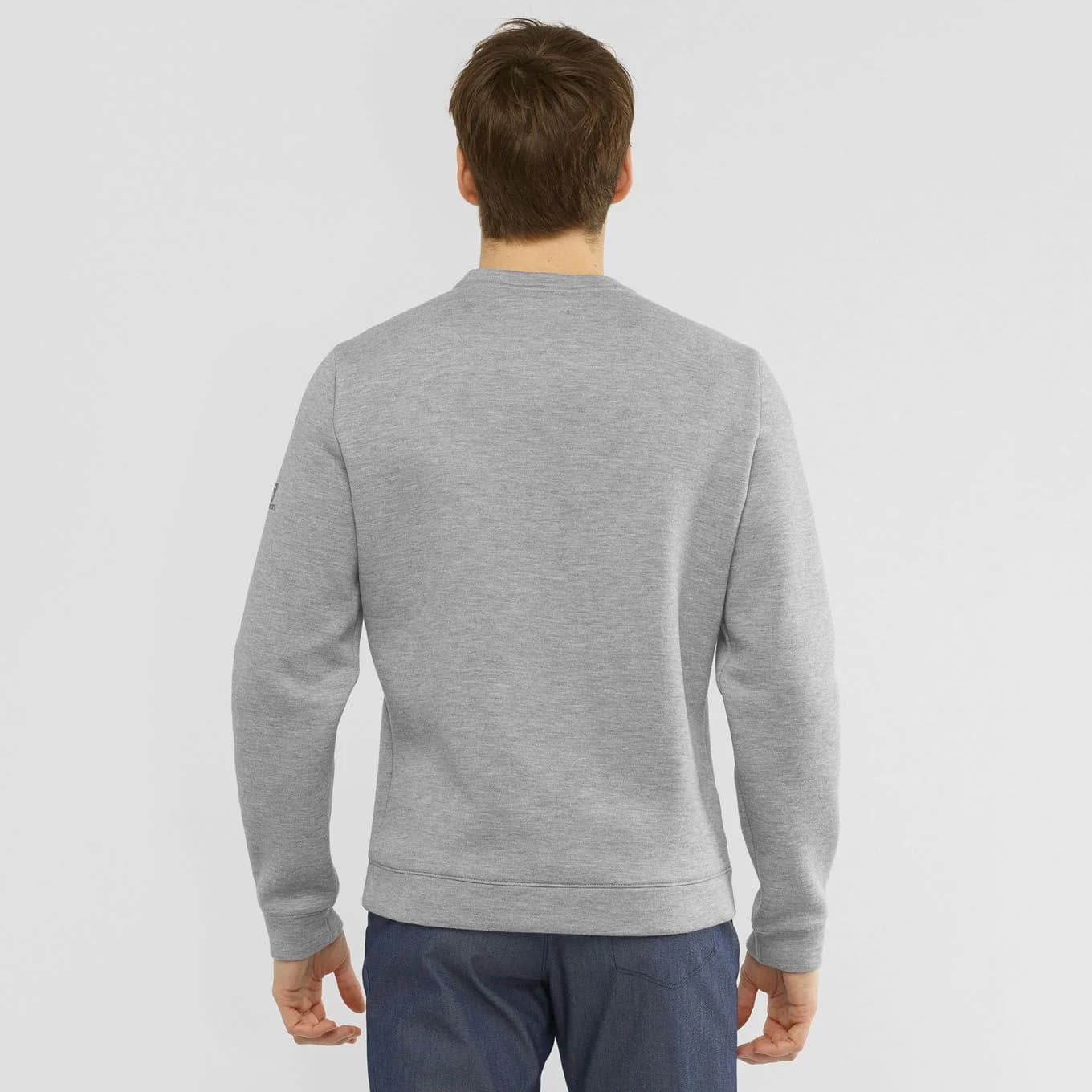 بلوز زمستانی سالامون / SALOMON – مدل Sight Crewneck / طوسی — تصویر ۳